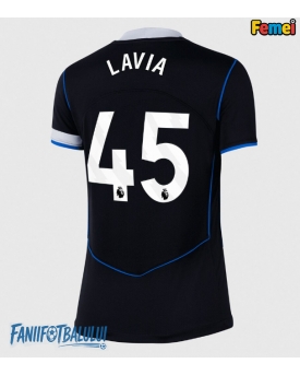 Chelsea Romeo Lavia #45 Tricou Fotbal Replică 2025-26 Femei Treilea